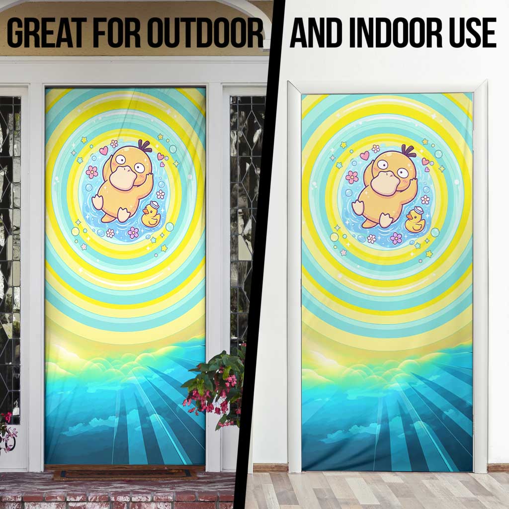 Psyduck Door Cover Vibrant Kawaii Splash Art