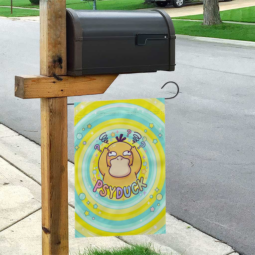 Psyduck Garden Flag Vibrant Kawaii Splash Art