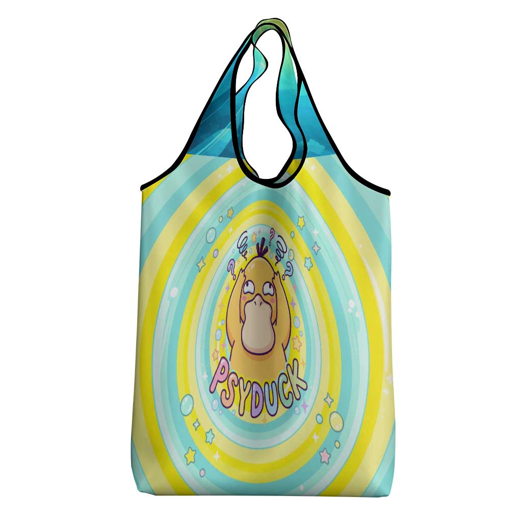 Psyduck Grocery Bag Vibrant Kawaii Splash Art