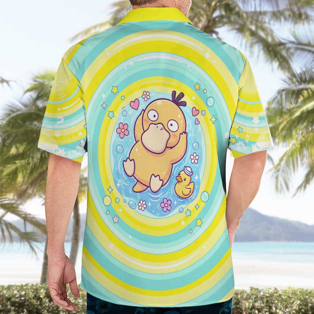 Psyduck Hawaiian Shirt Vibrant Kawaii Splash Art