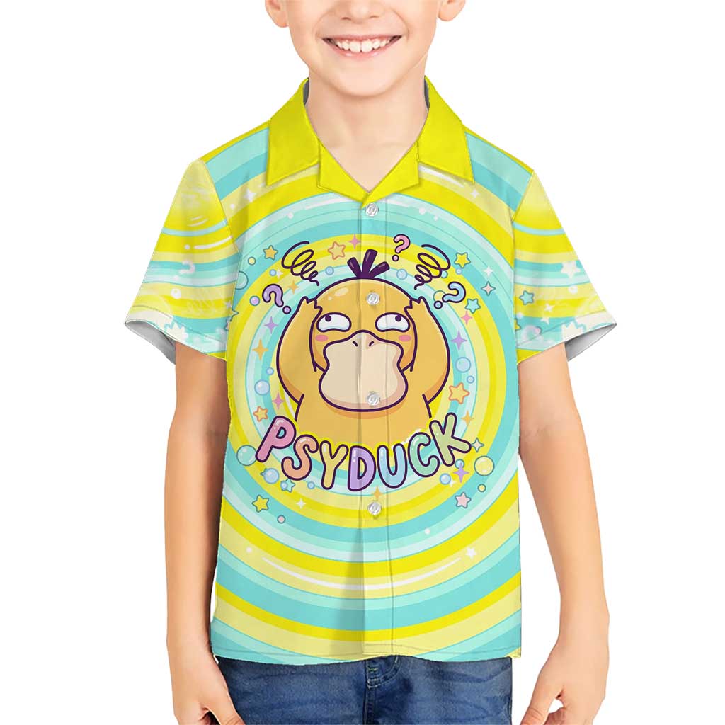 Psyduck Hawaiian Shirt Vibrant Kawaii Splash Art