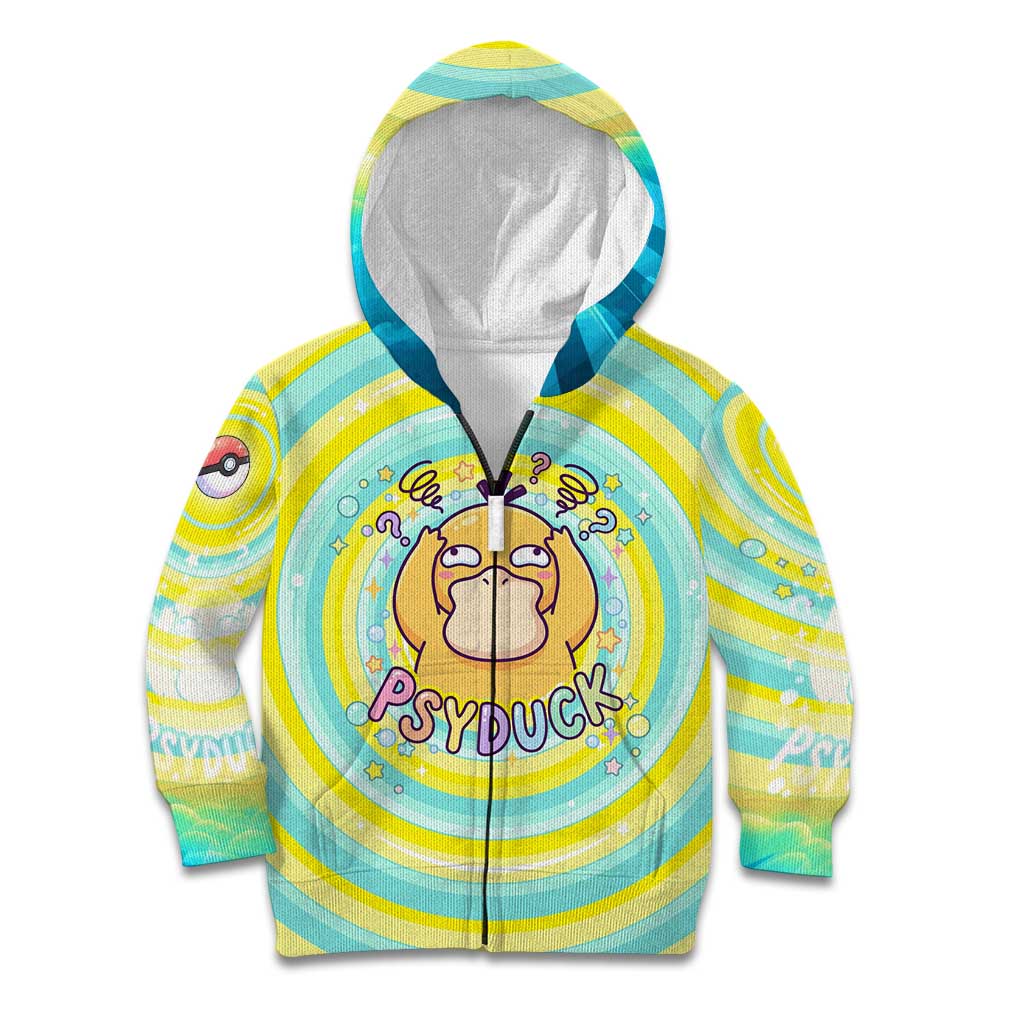 Psyduck Kid Hoodie Vibrant Kawaii Splash Art