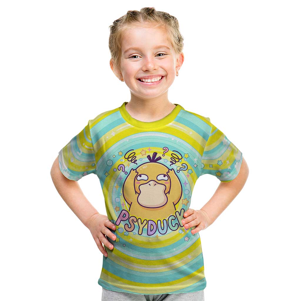 Psyduck Kid T Shirt Vibrant Kawaii Splash Art