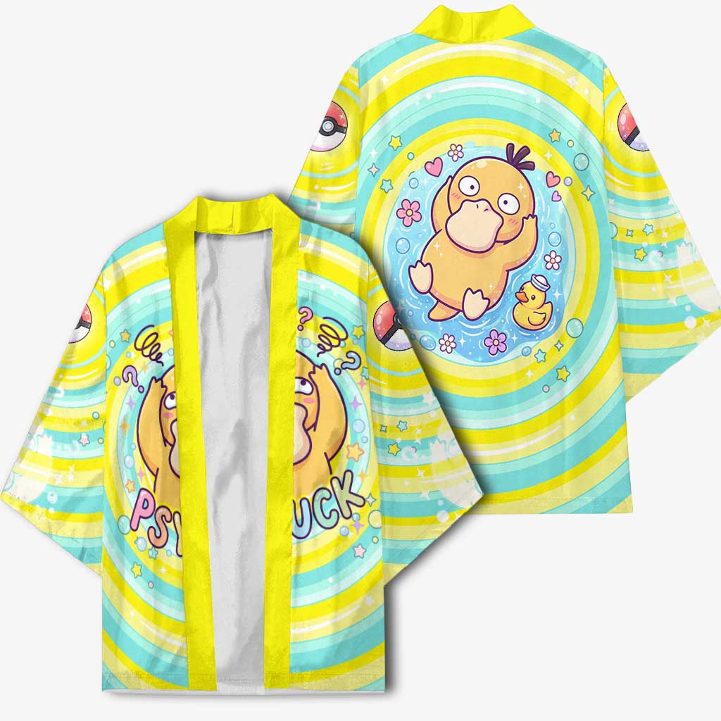 Psyduck Kimono Vibrant Kawaii Splash Art