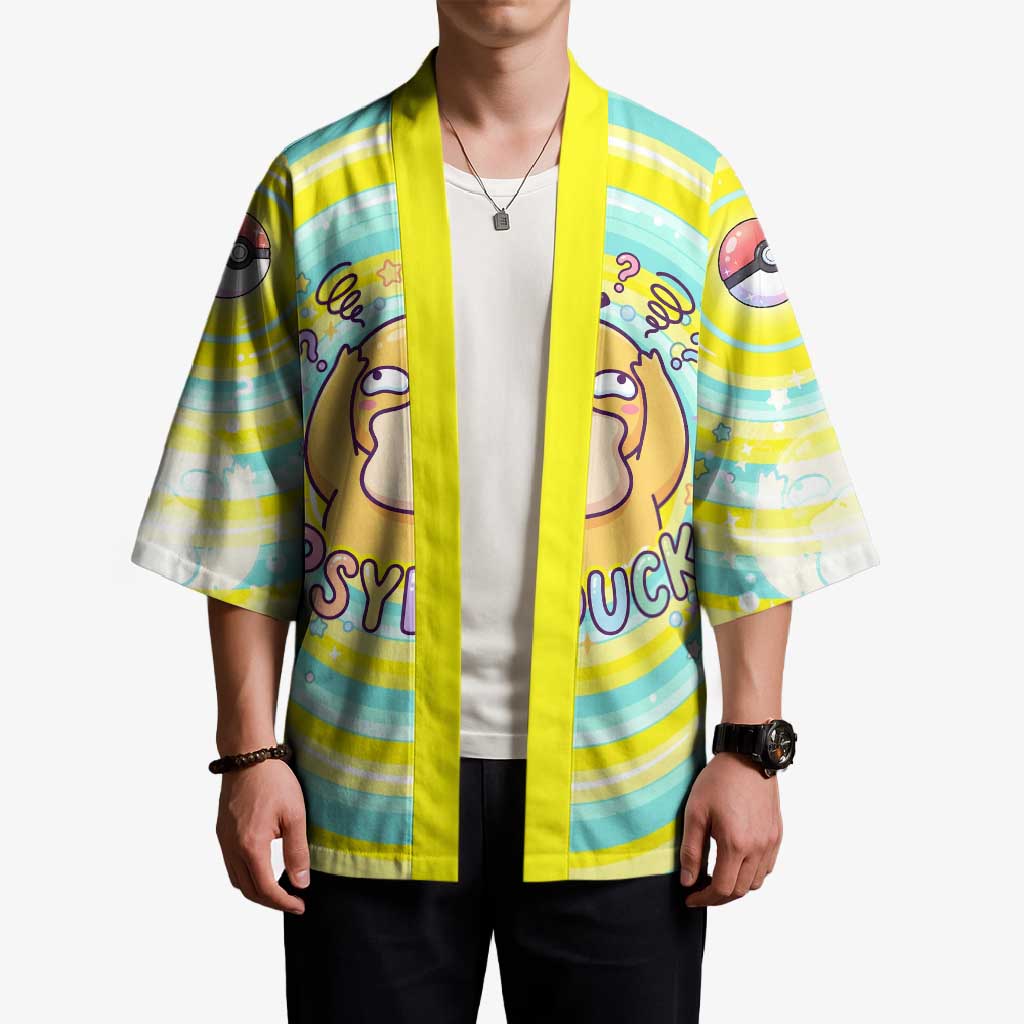 Psyduck Kimono Vibrant Kawaii Splash Art