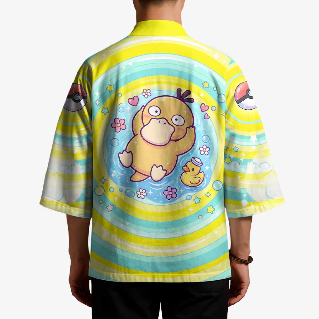 Psyduck Kimono Vibrant Kawaii Splash Art
