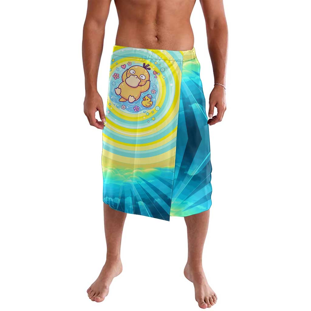 Psyduck Lavalava Vibrant Kawaii Splash Art