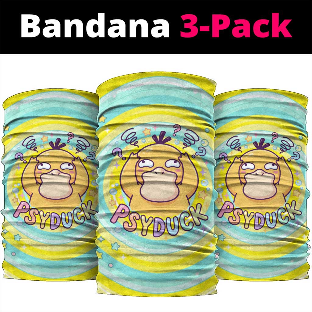 Psyduck Neck Gaiter Vibrant Kawaii Splash Art