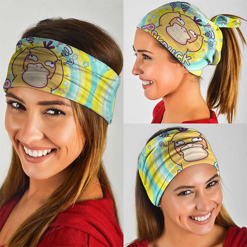Psyduck Neck Gaiter Vibrant Kawaii Splash Art