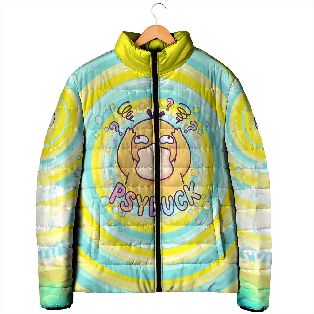 Psyduck Padded Jacket Vibrant Kawaii Splash Art