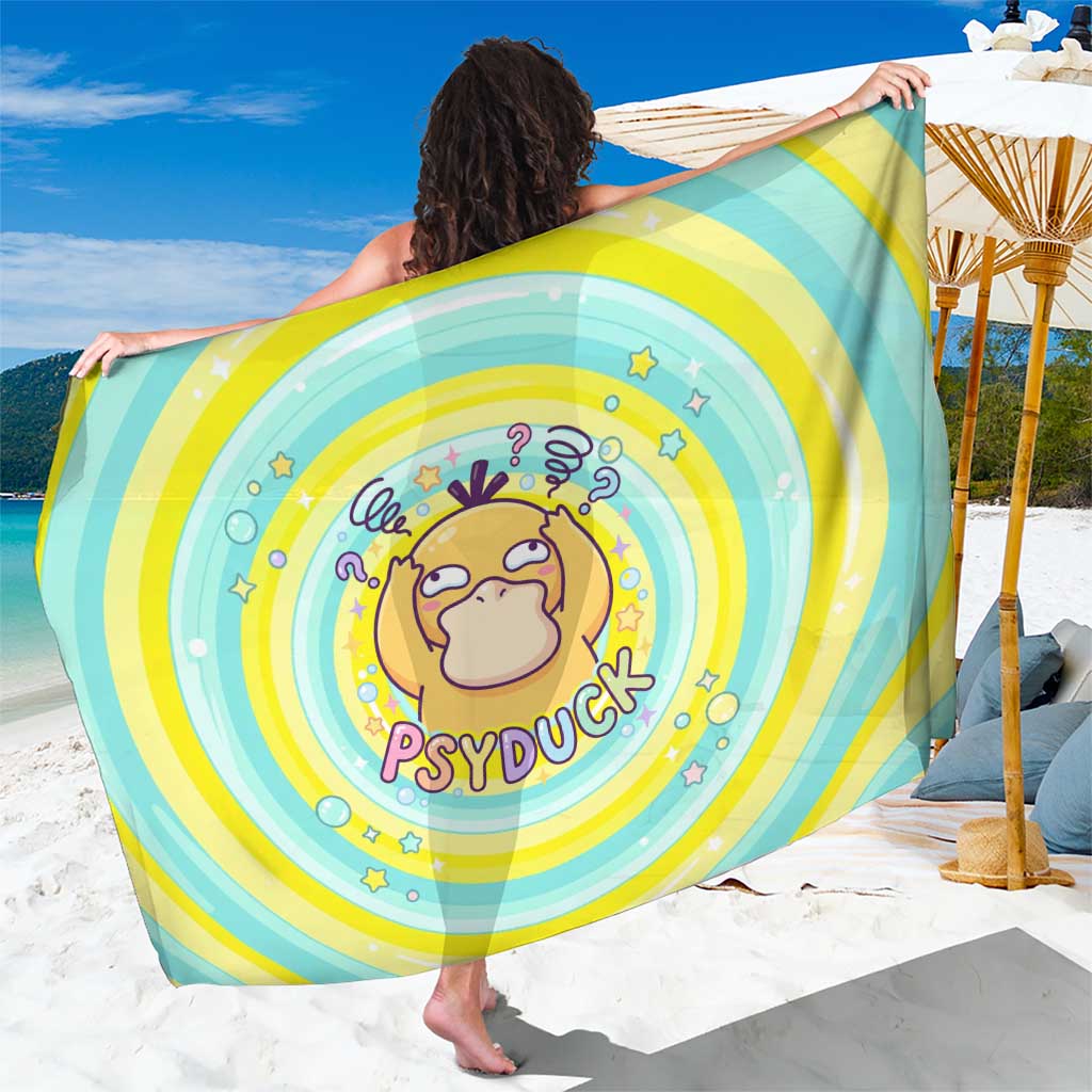 Psyduck Sarong Vibrant Kawaii Splash Art