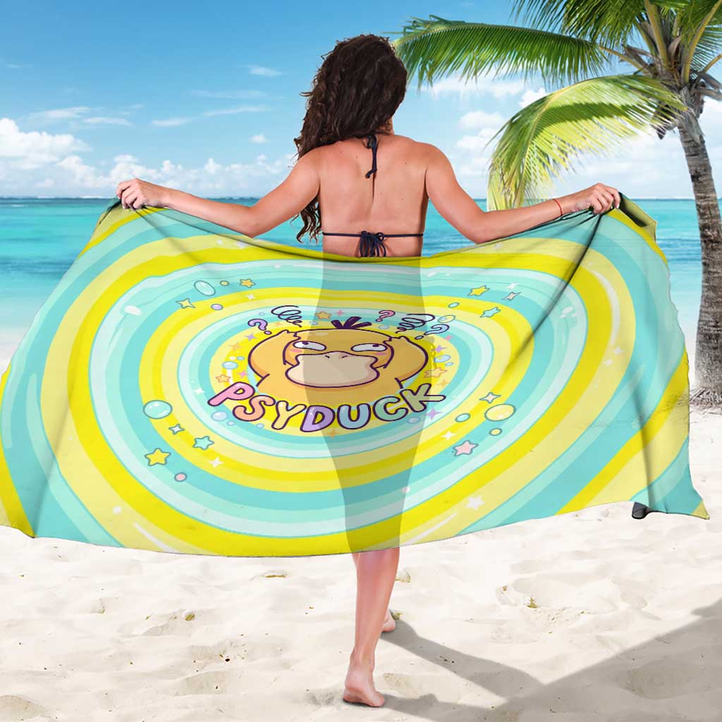 Psyduck Sarong Vibrant Kawaii Splash Art