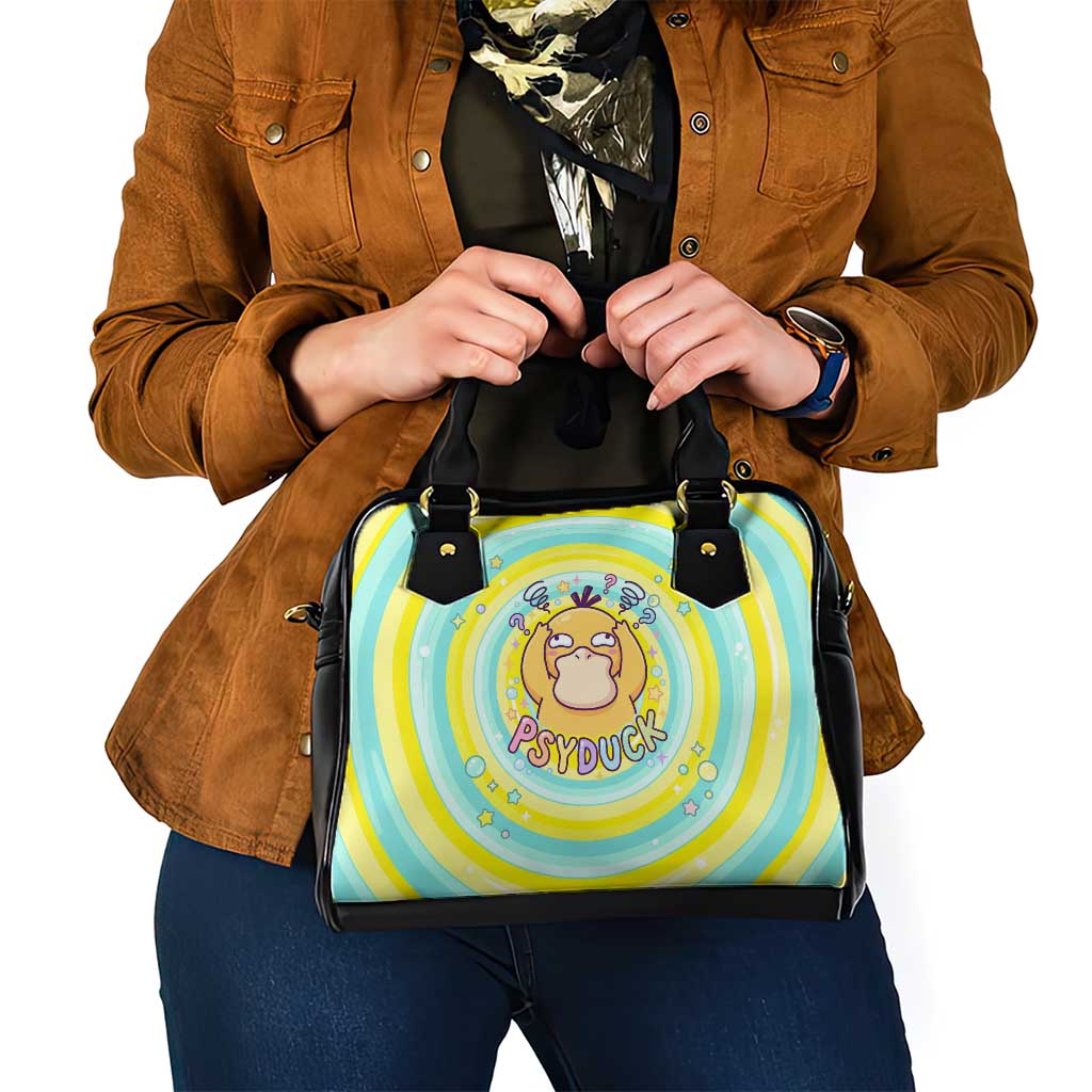 Psyduck Shoulder Handbag Vibrant Kawaii Splash Art
