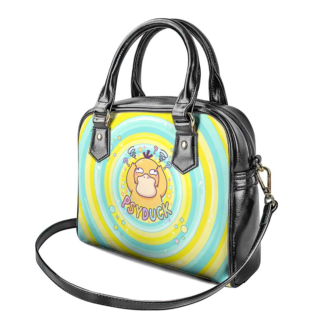 Psyduck Shoulder Handbag Vibrant Kawaii Splash Art