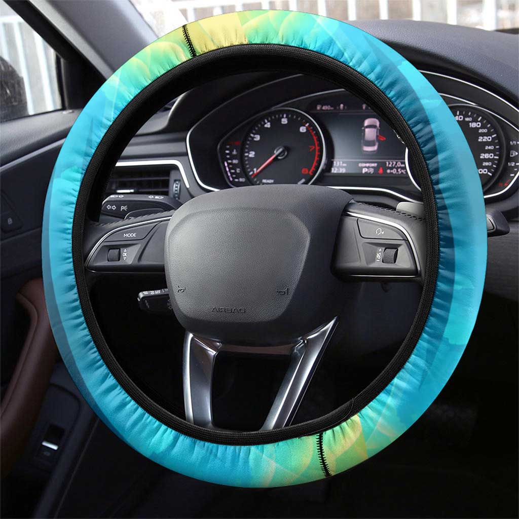 Psyduck Steering Wheel Cover Vibrant Kawaii Splash Art