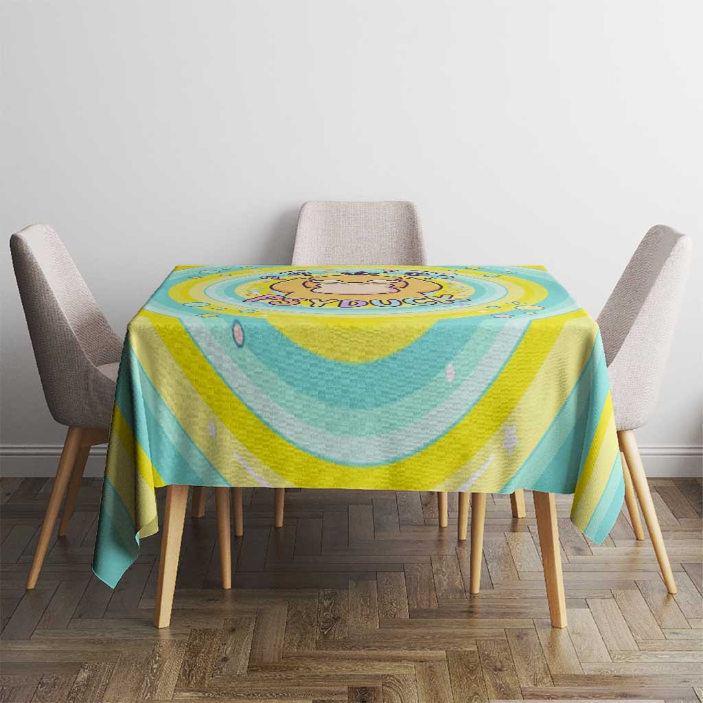 Psyduck Tablecloth Vibrant Kawaii Splash Art