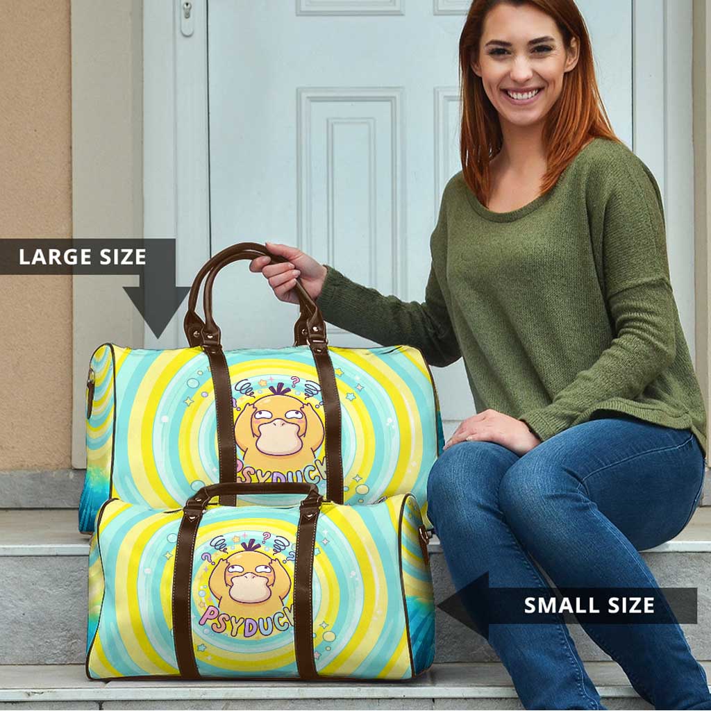 Psyduck Travel Bag Vibrant Kawaii Splash Art