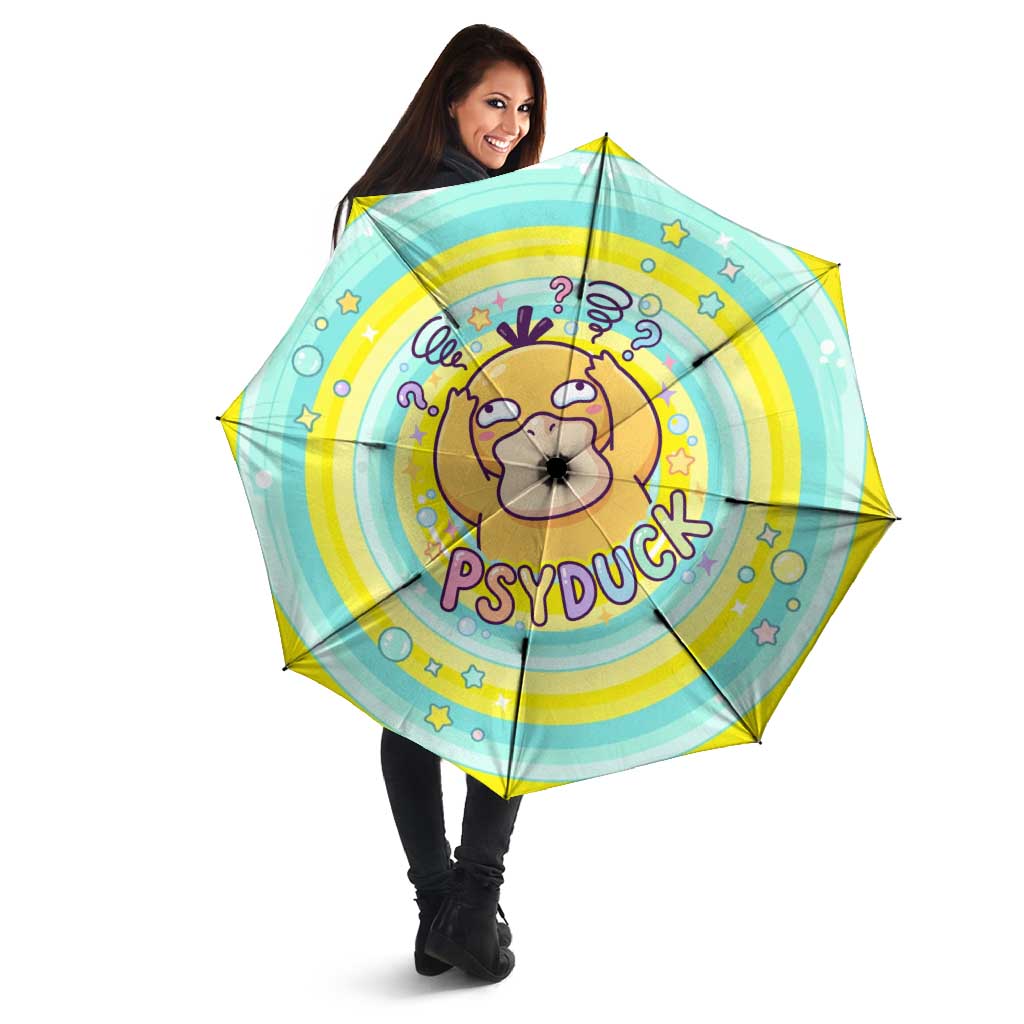 Psyduck Umbrella Vibrant Kawaii Splash Art