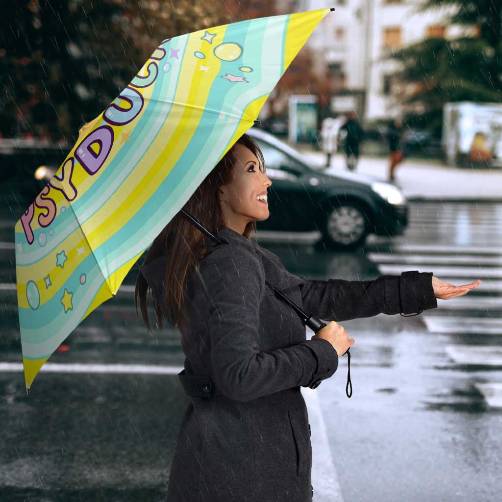 Psyduck Umbrella Vibrant Kawaii Splash Art