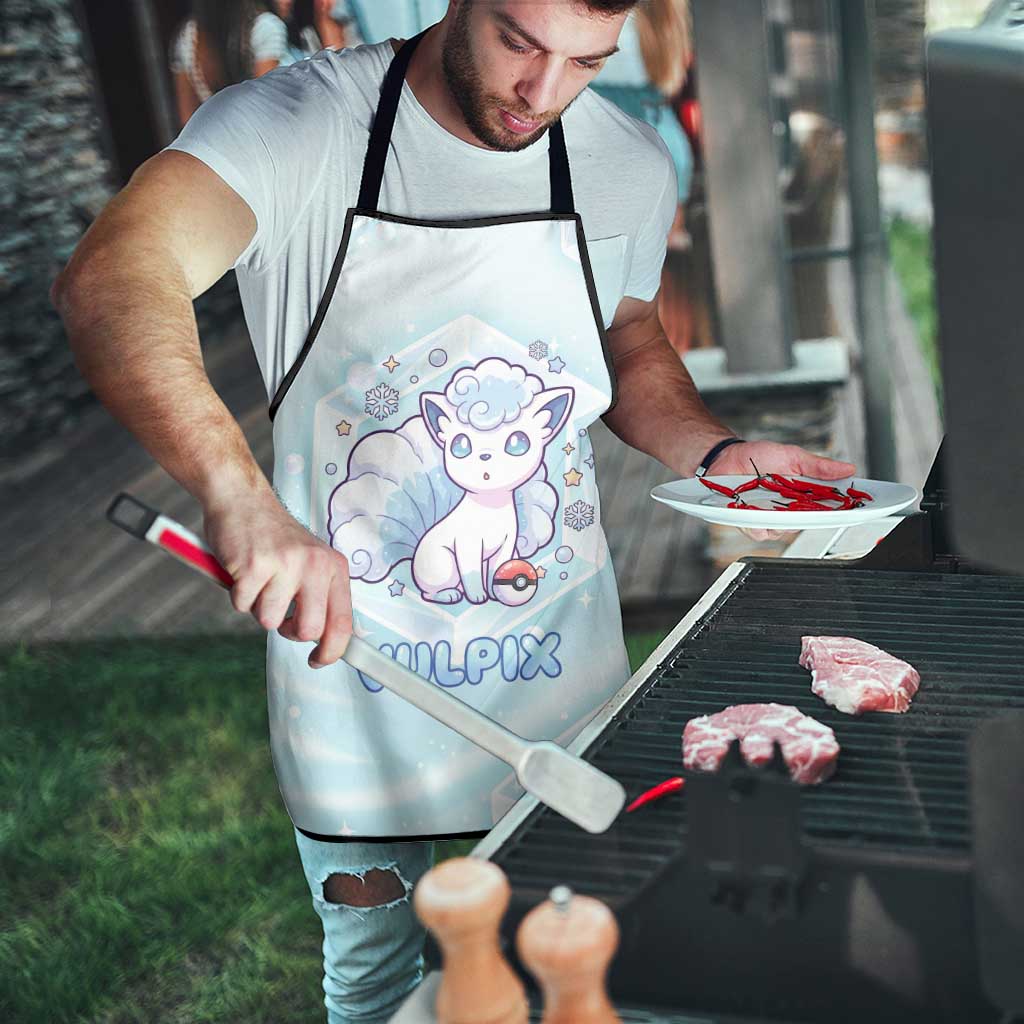 Vulpix Apron Frosted Pastel Ice Crystal Art