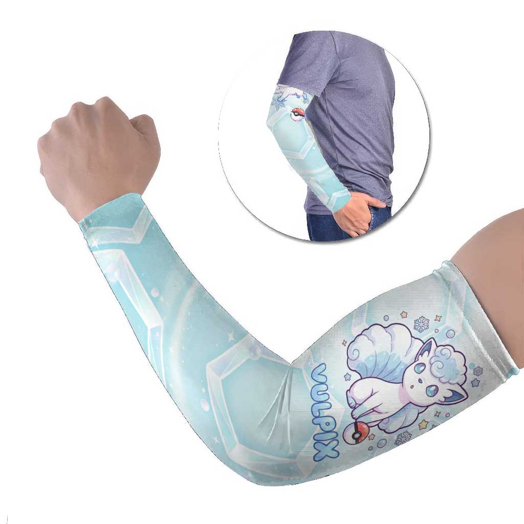 Vulpix Arm Sleeves Frosted Pastel Ice Crystal Art