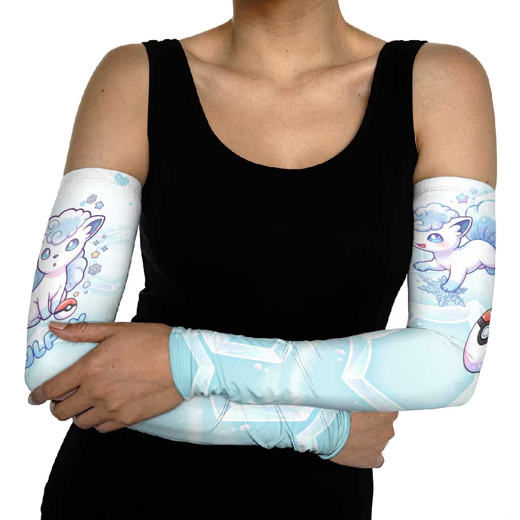 Vulpix Arm Sleeves Frosted Pastel Ice Crystal Art