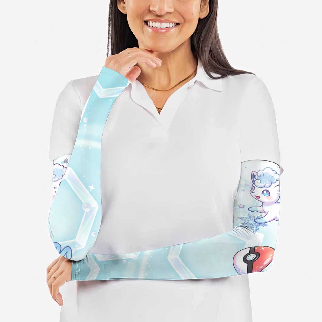 Vulpix Arm Sleeves Frosted Pastel Ice Crystal Art