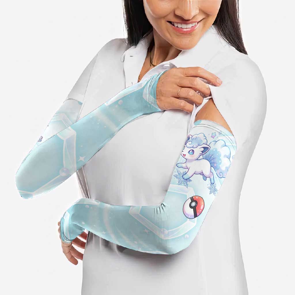 Vulpix Arm Sleeves Frosted Pastel Ice Crystal Art