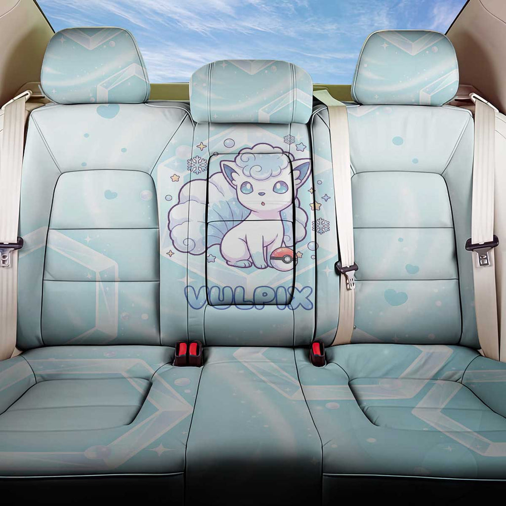Vulpix Back Car Seat Cover Frosted Pastel Ice Crystal Art
