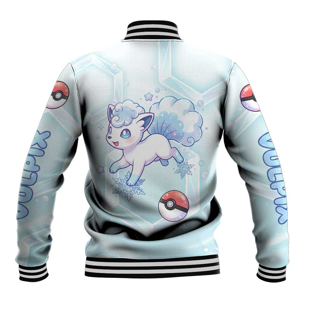 Vulpix Baseball Jacket Frosted Pastel Ice Crystal Art