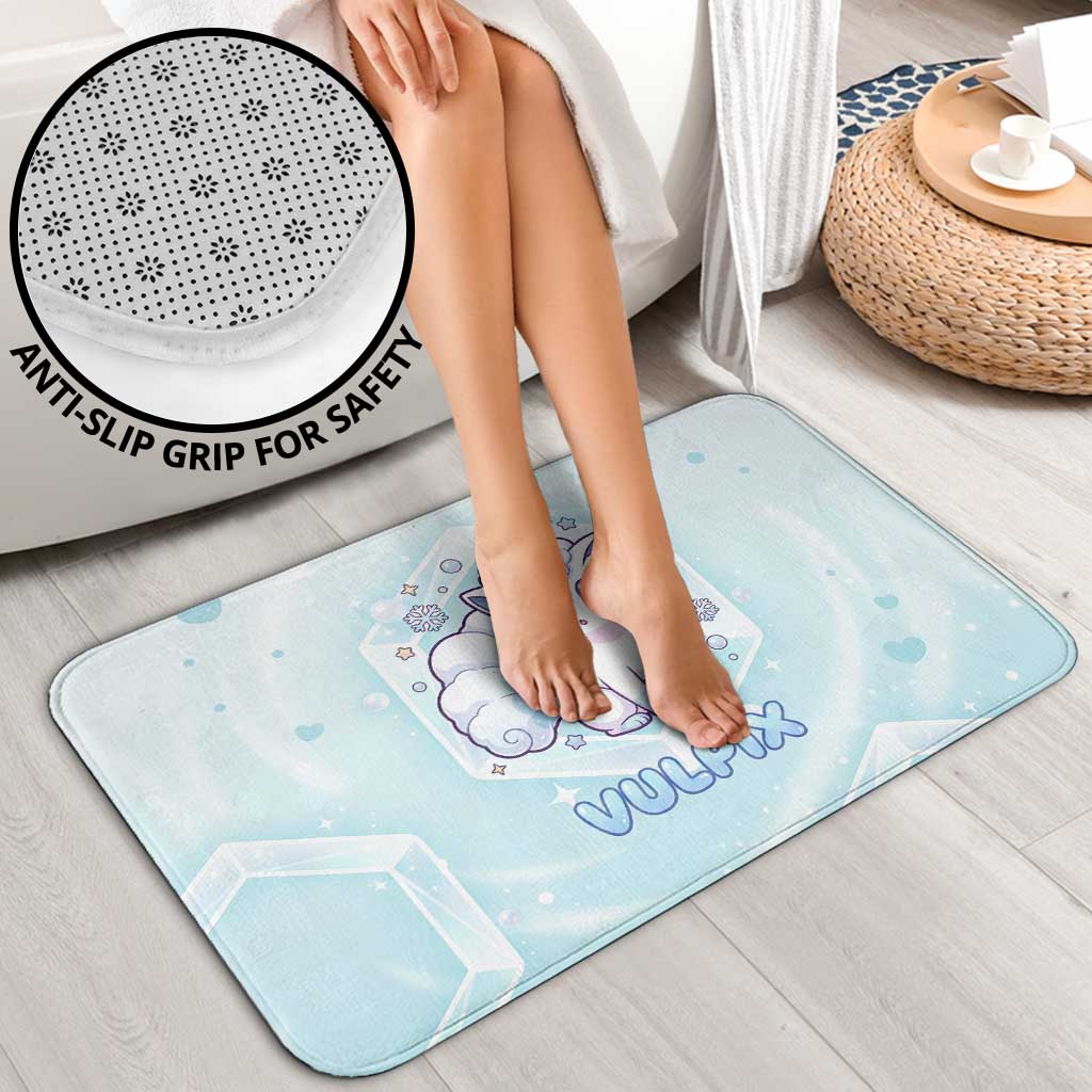 Vulpix Bathroom Set Frosted Pastel Ice Crystal Art