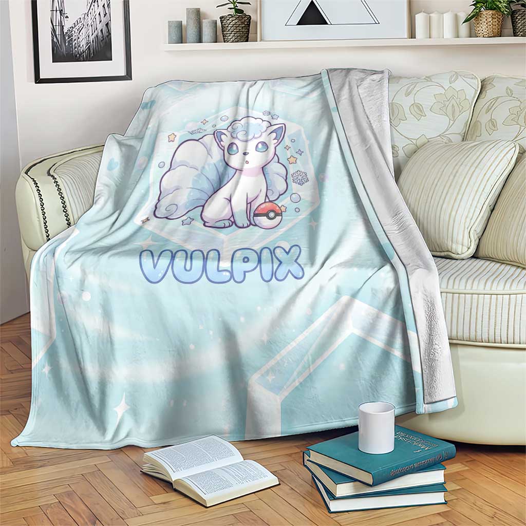 Vulpix Blanket Frosted Pastel Ice Crystal Art