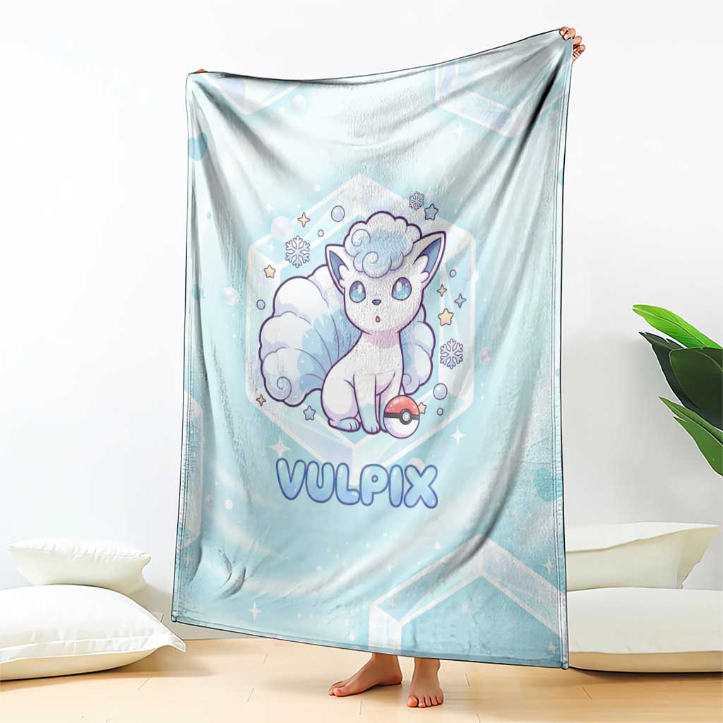 Vulpix Blanket Frosted Pastel Ice Crystal Art