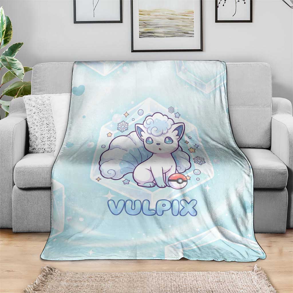 Vulpix Blanket Frosted Pastel Ice Crystal Art