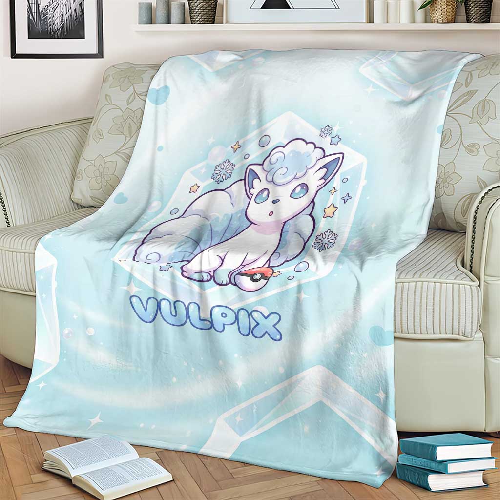 Vulpix Blanket Frosted Pastel Ice Crystal Art