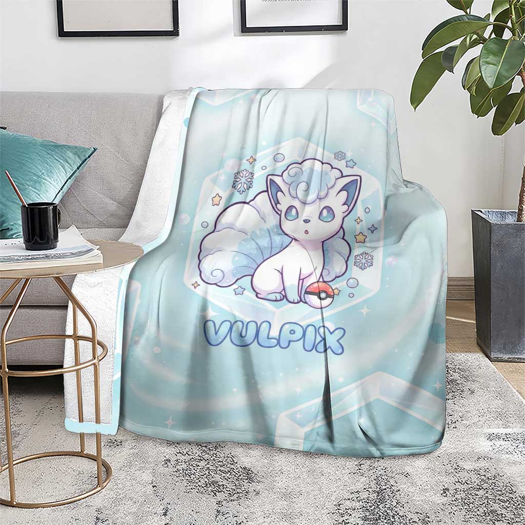 Vulpix Blanket Frosted Pastel Ice Crystal Art