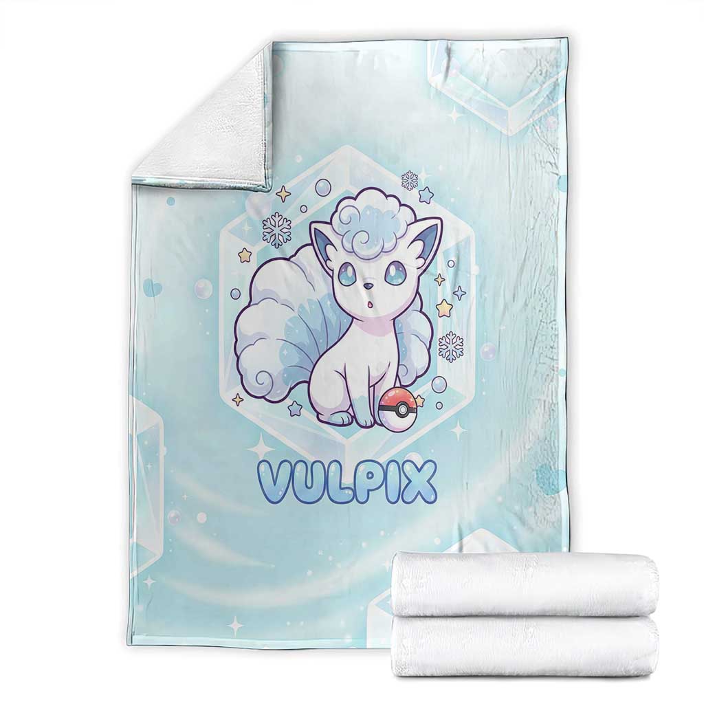 Vulpix Blanket Frosted Pastel Ice Crystal Art