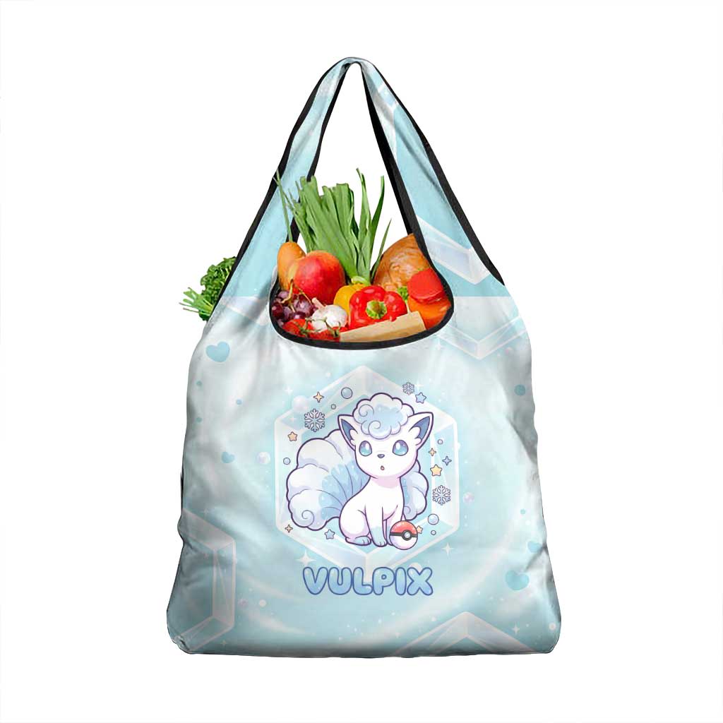 Vulpix Grocery Bag Frosted Pastel Ice Crystal Art