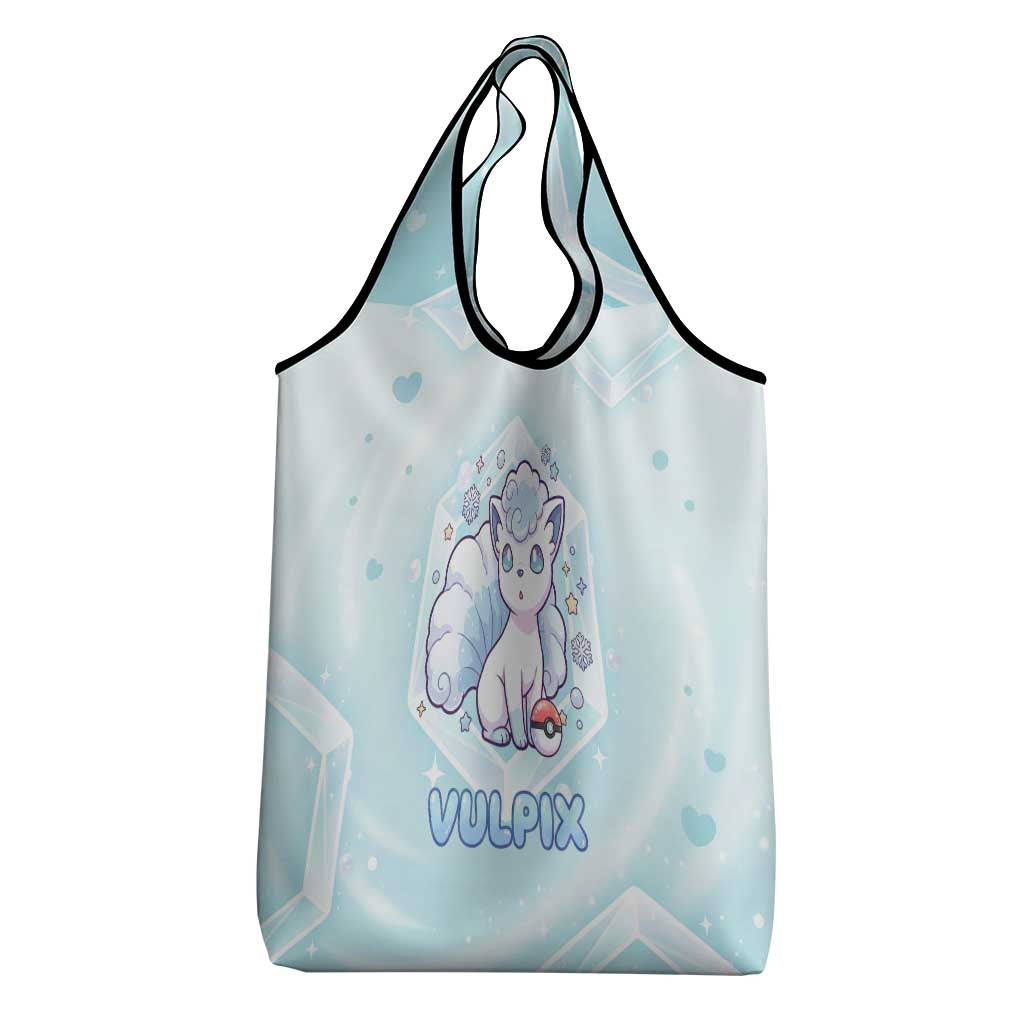 Vulpix Grocery Bag Frosted Pastel Ice Crystal Art