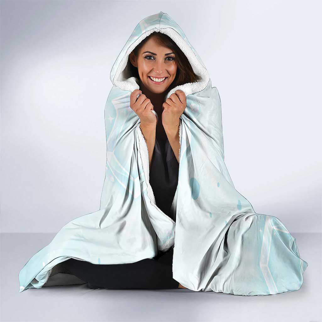 Vulpix Hooded Blanket Frosted Pastel Ice Crystal Art