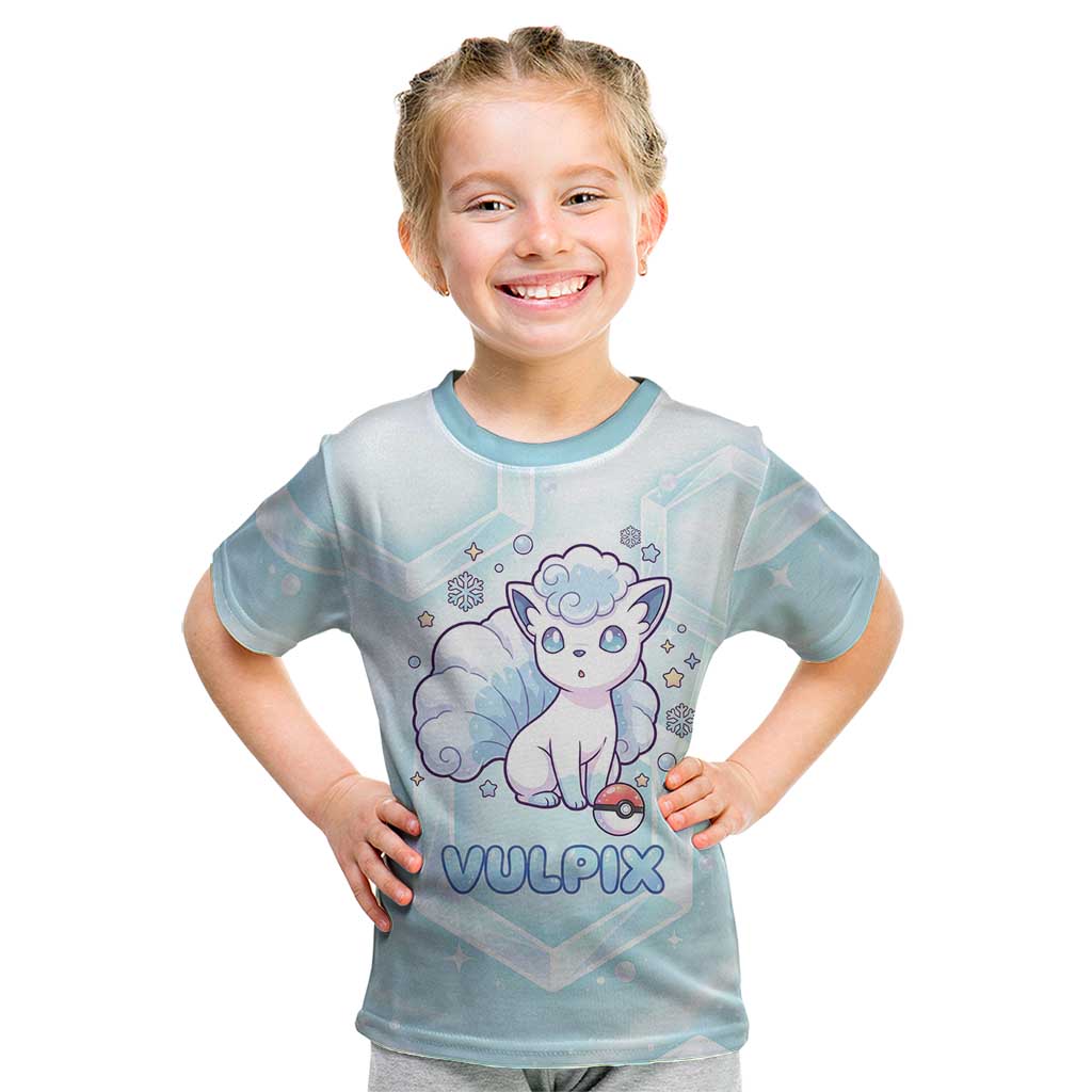 Vulpix Kid T Shirt Frosted Pastel Ice Crystal Art