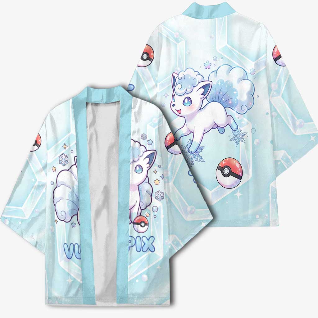 Vulpix Kimono Frosted Pastel Ice Crystal Art