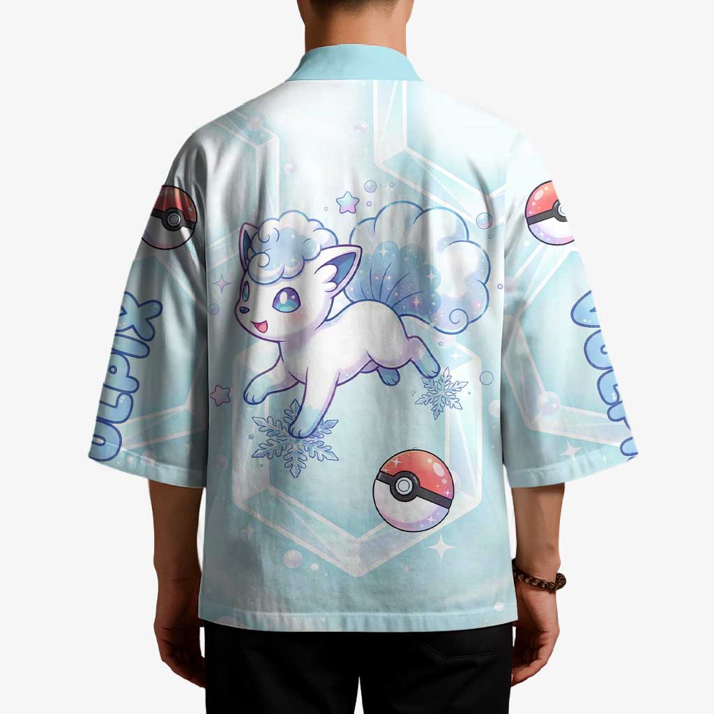 Vulpix Kimono Frosted Pastel Ice Crystal Art