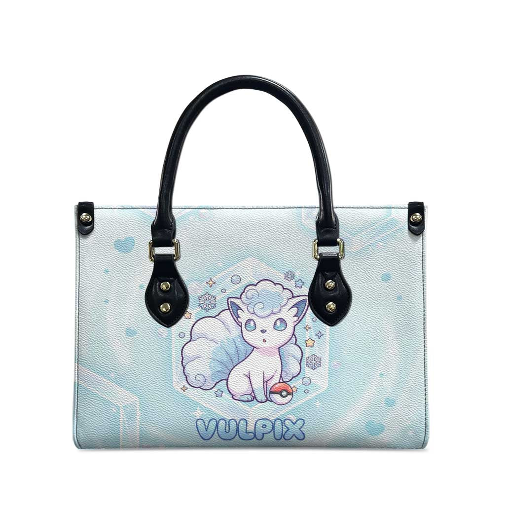 Vulpix Leather Bag Frosted Pastel Ice Crystal Art