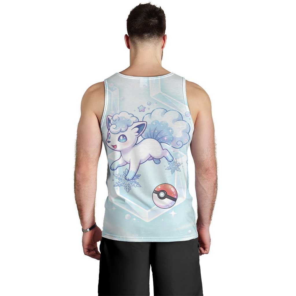Vulpix Men Tank Top Frosted Pastel Ice Crystal Art