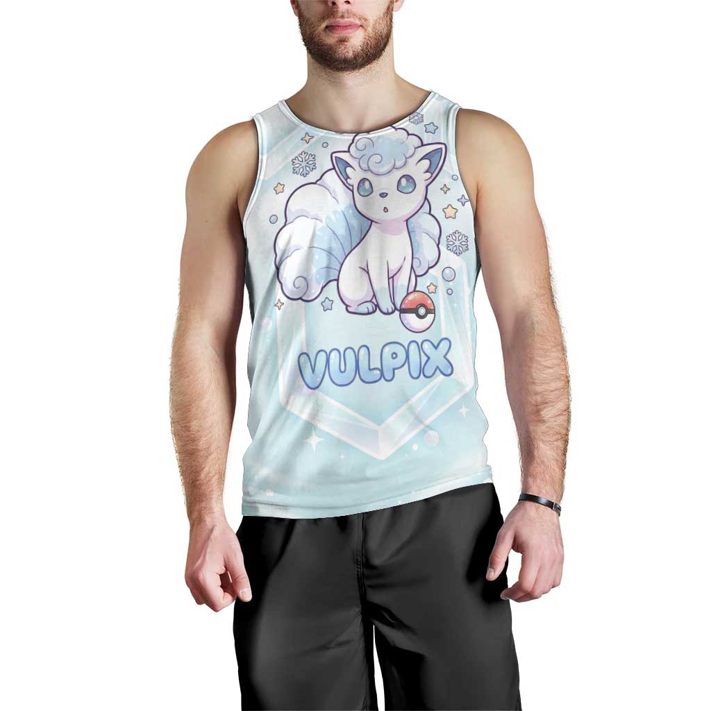 Vulpix Men Tank Top Frosted Pastel Ice Crystal Art