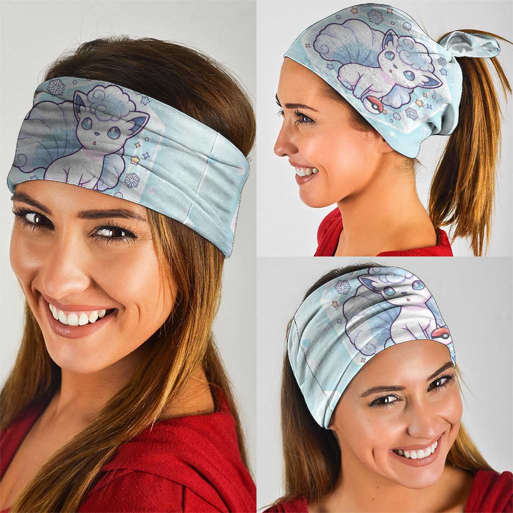 Vulpix Neck Gaiter Frosted Pastel Ice Crystal Art
