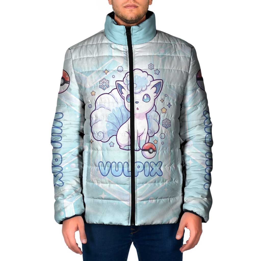Vulpix Padded Jacket Frosted Pastel Ice Crystal Art