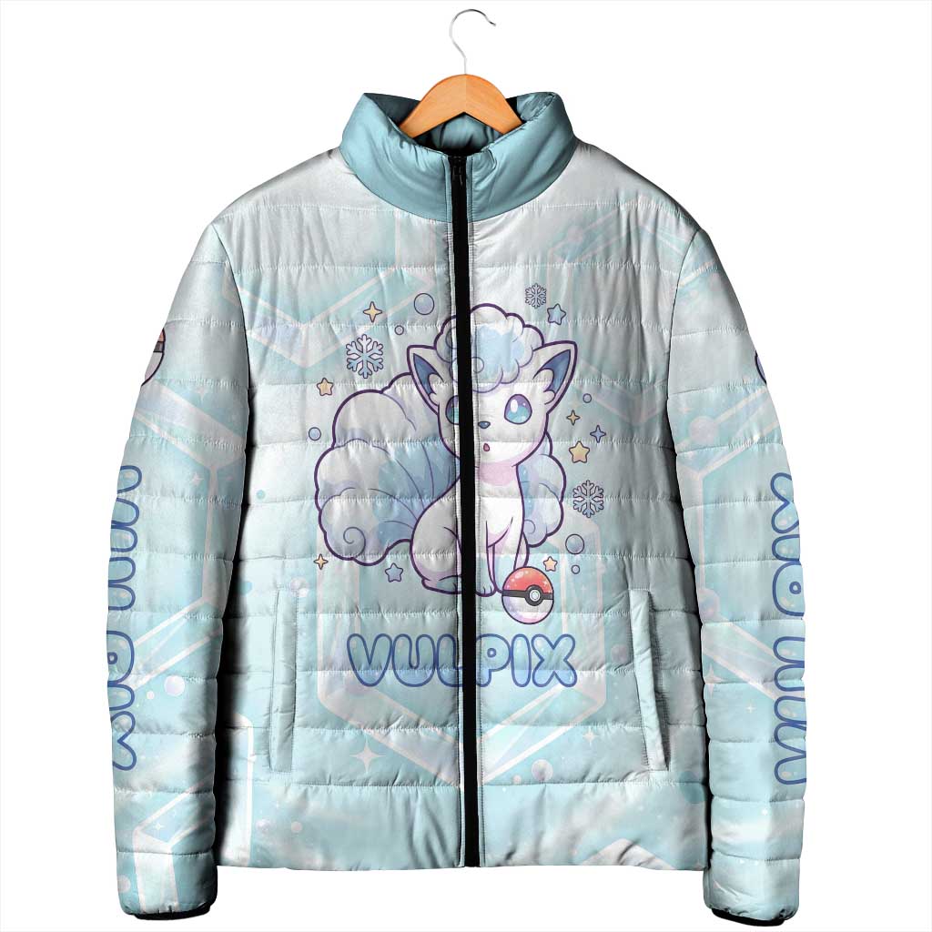 Vulpix Padded Jacket Frosted Pastel Ice Crystal Art