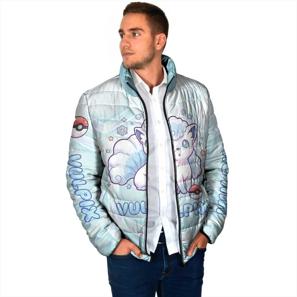 Vulpix Padded Jacket Frosted Pastel Ice Crystal Art